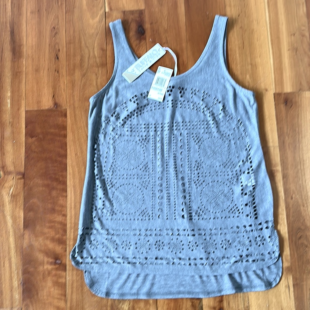 New gray women’s tank top by Buffalo David Bitton.
